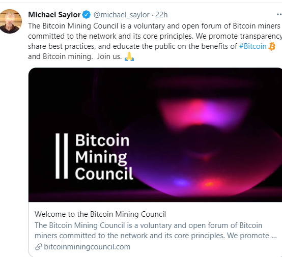 no role in the bitcoin mining council