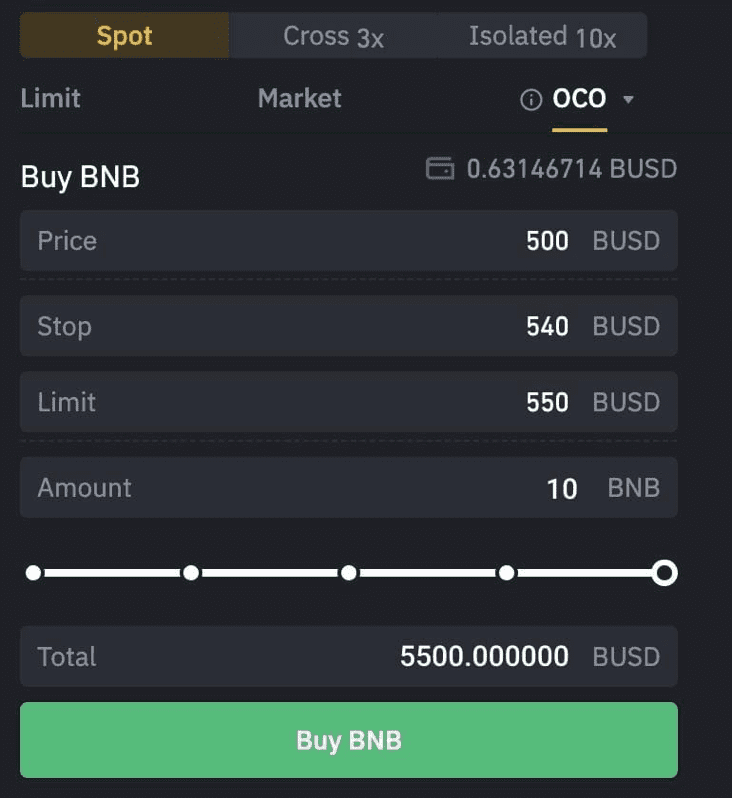 binance oco order example