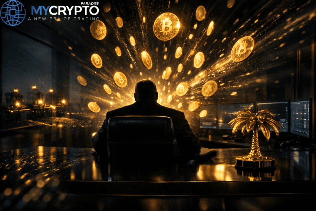 Institutional Bitcoin supply absorption visualization