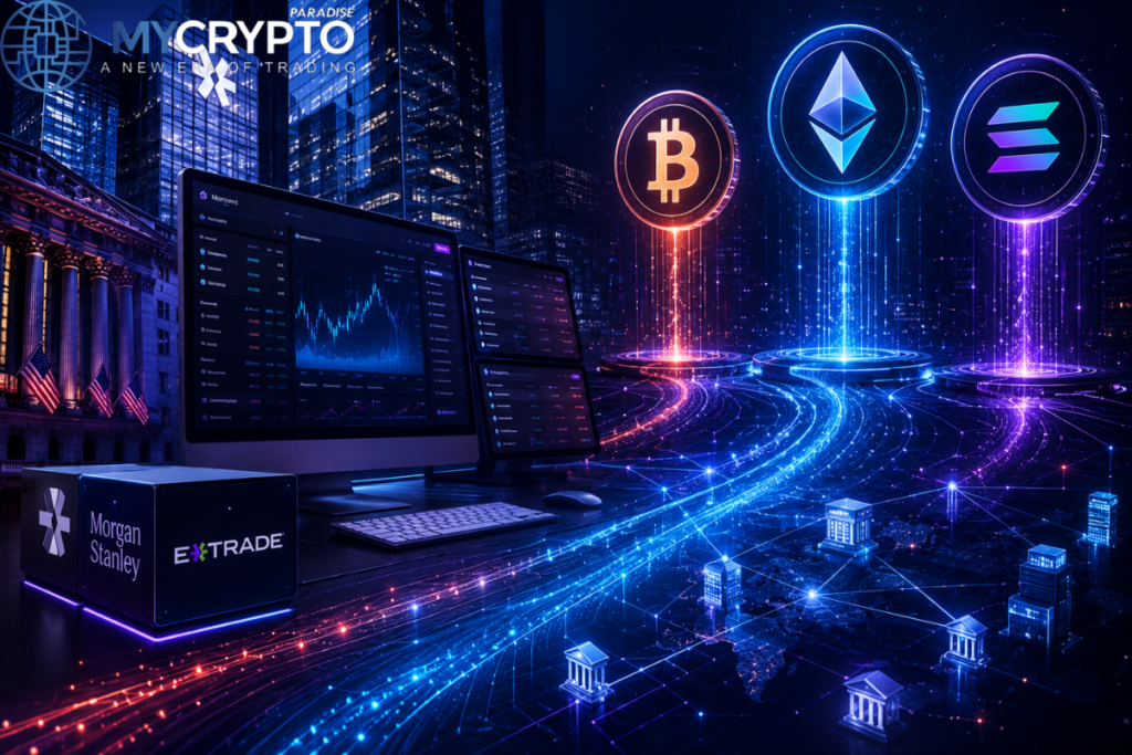 Morgan Stanley ETrade crypto trading pilot