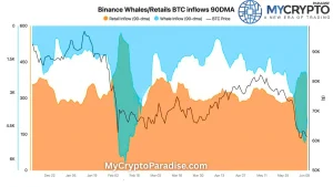 Binance whale inflows