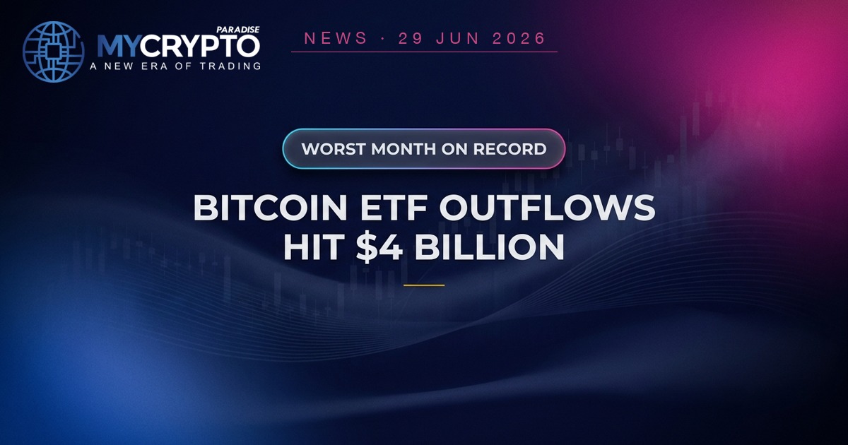 BITCOIN ETF OUTFLOWS HIT $4 BILLION — MyCryptoParadise