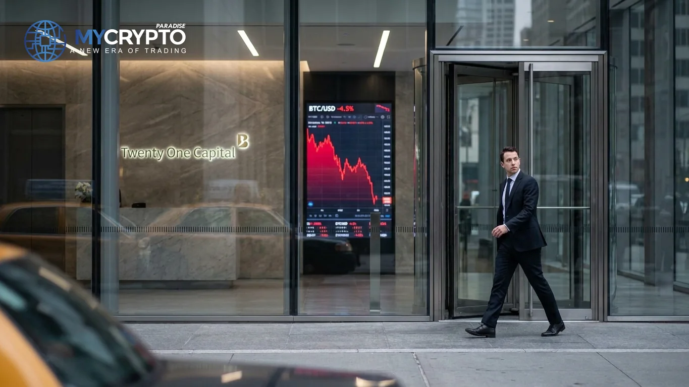 Jack Mallers exits Twenty One Capital after 92% slide