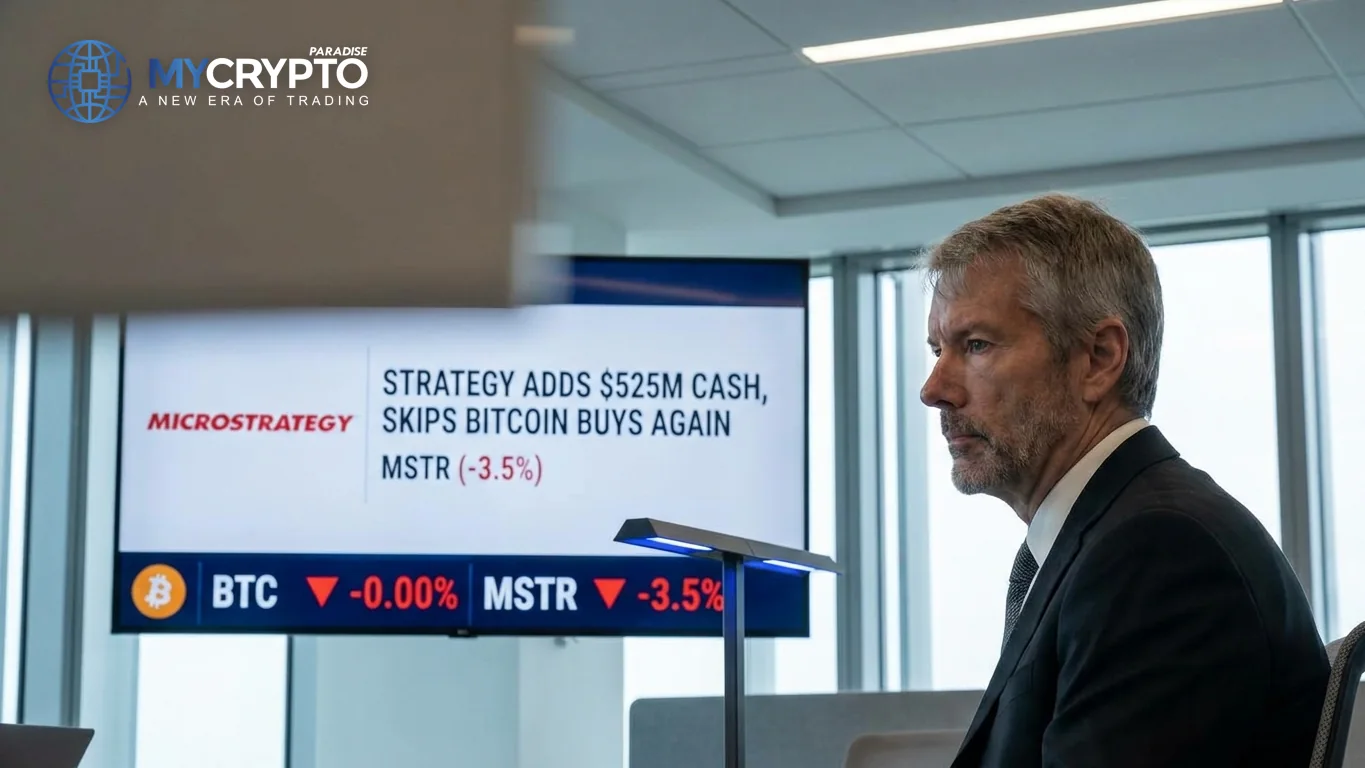 Strategy Adds $525M Cash, Skips Bitcoin Buys Again