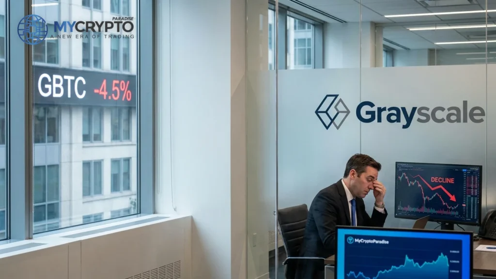 Grayscale's 'durable bottom' claim may mask smart money distribution · MyCryptoParadise