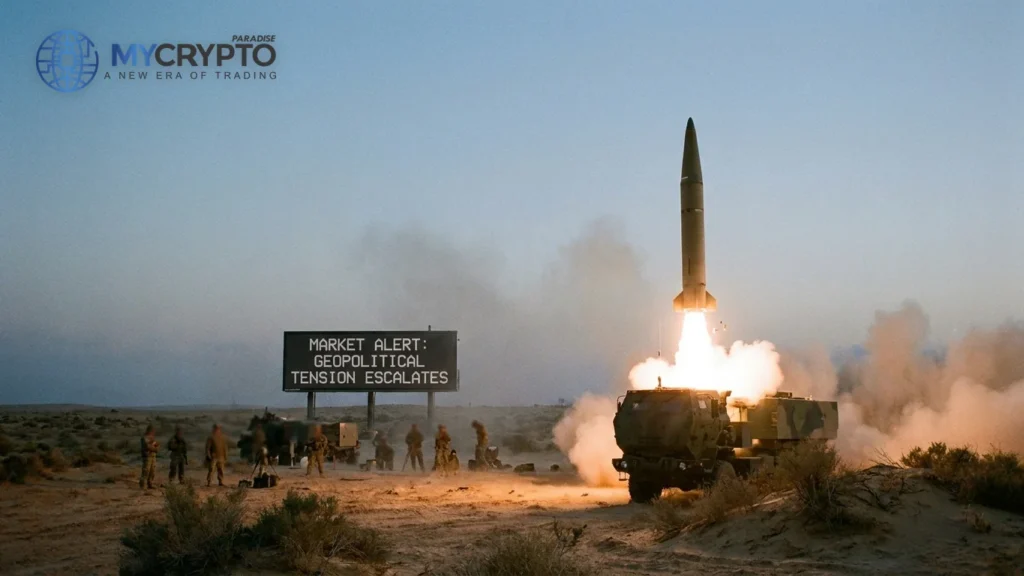 Iran ballistic missile launch, yet Bitcoin holds green