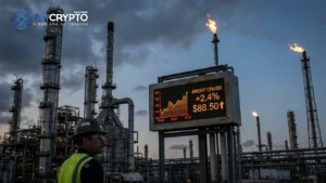 Brent crude hits $100 as crypto risk appetite cools