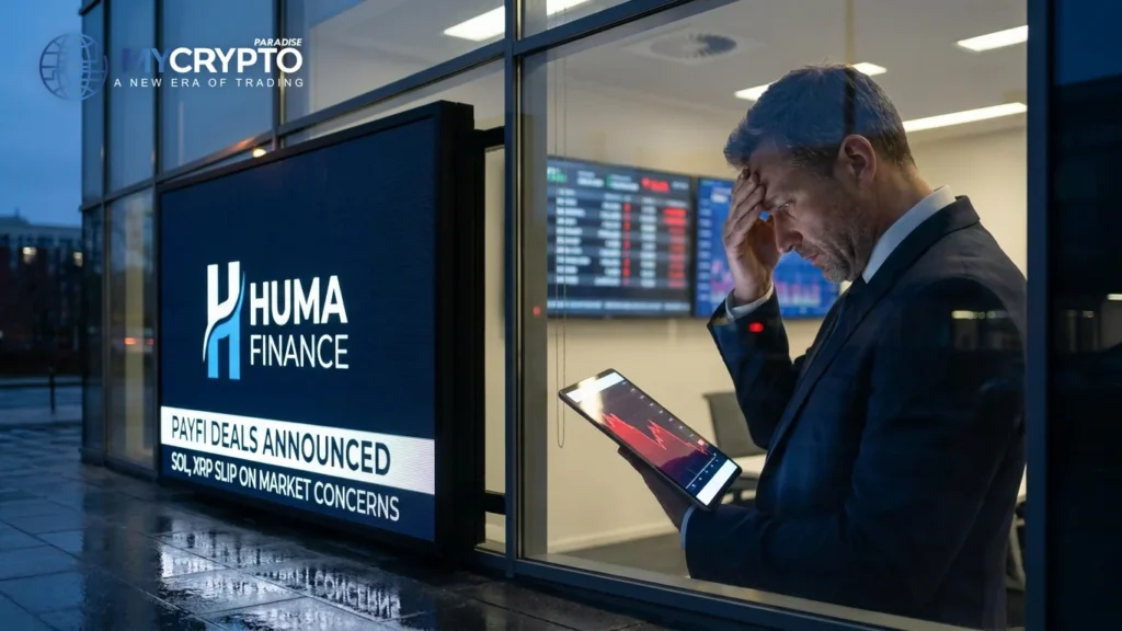 Huma Finance PayFi deals land, yet SOL and XRP slip