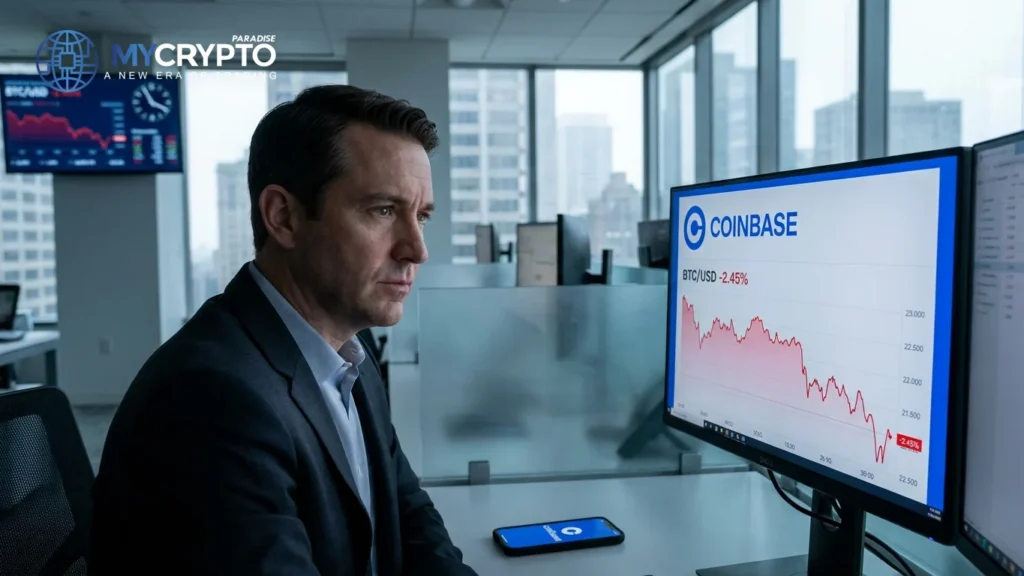 Coinbase premium hits record 50-day negative streak · MyCryptoParadise