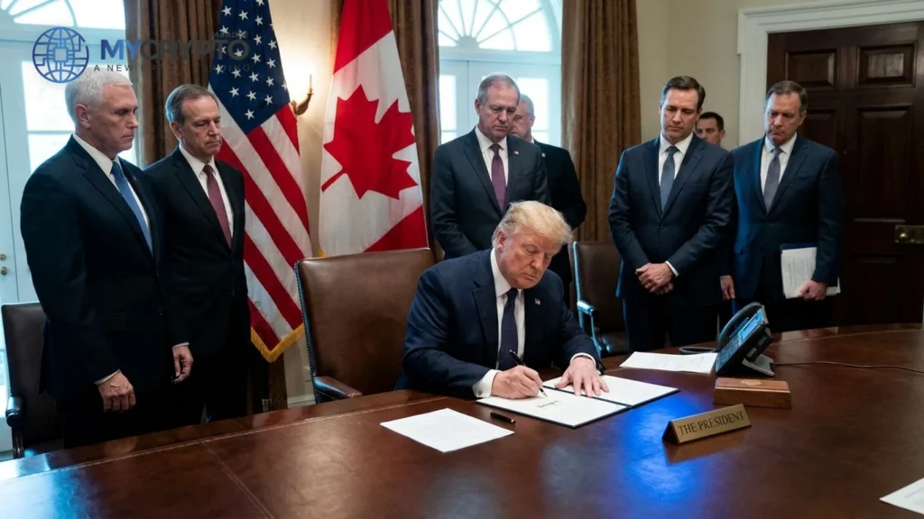 Trump slaps 50% Canada tariff, Bitcoin shrugs it off