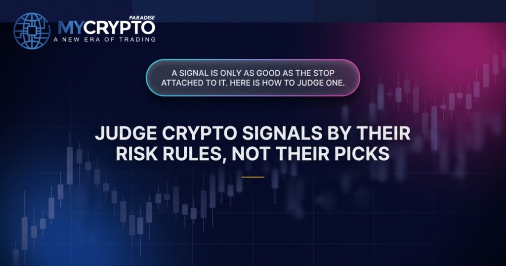 Judge crypto signals by their risk rules, not their picks · MyCryptoParadise