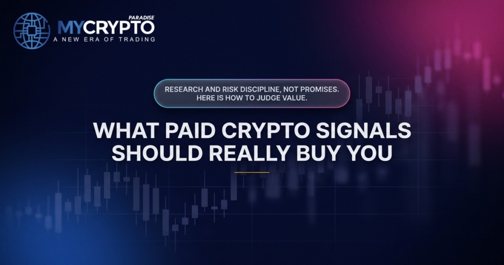 What paid crypto signals should really buy you · MyCryptoParadise