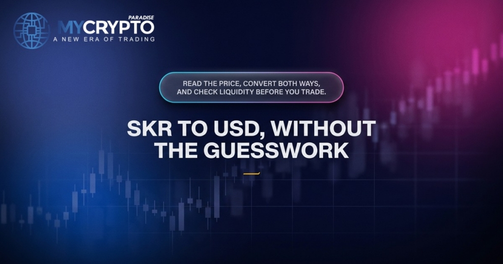 SKR to USD, without the guesswork · MyCryptoParadise