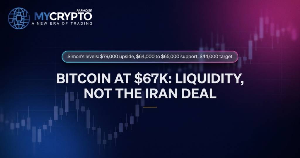 BITCOIN AT $67K: LIQUIDITY, NOT THE IRAN DEAL · MyCryptoParadise