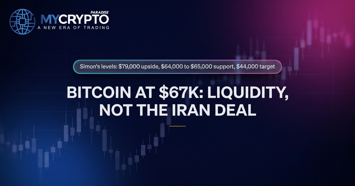 BITCOIN AT $67K: LIQUIDITY, NOT THE IRAN DEAL · MyCryptoParadise