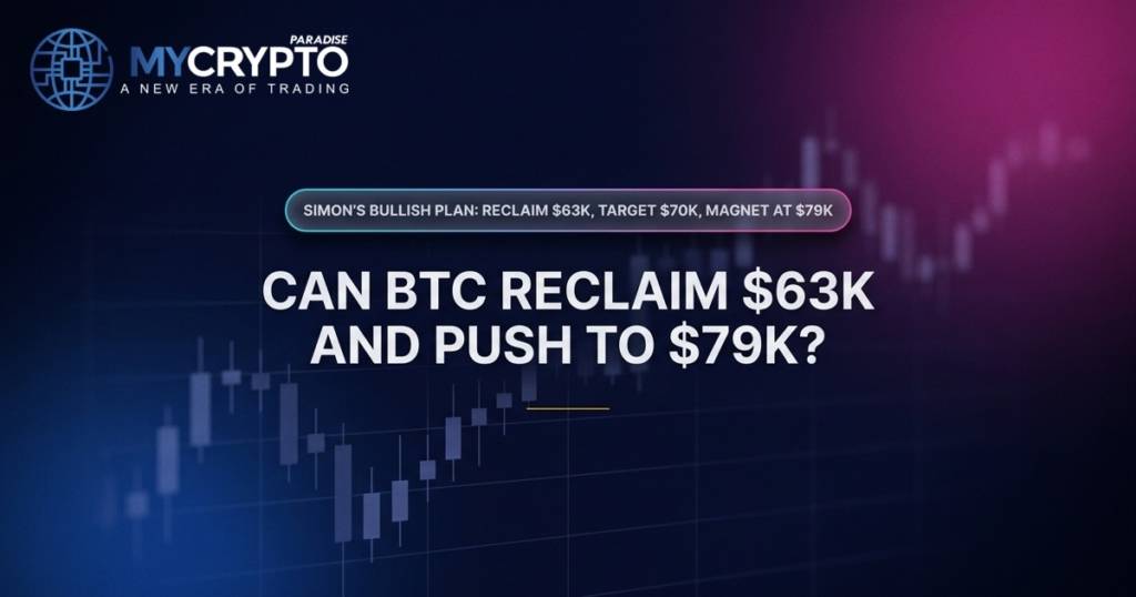 CAN BTC RECLAIM $63K AND PUSH TO $79K? · MyCryptoParadise