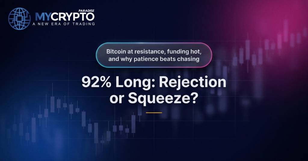 92% Long: Rejection or Squeeze? · MyCryptoParadise