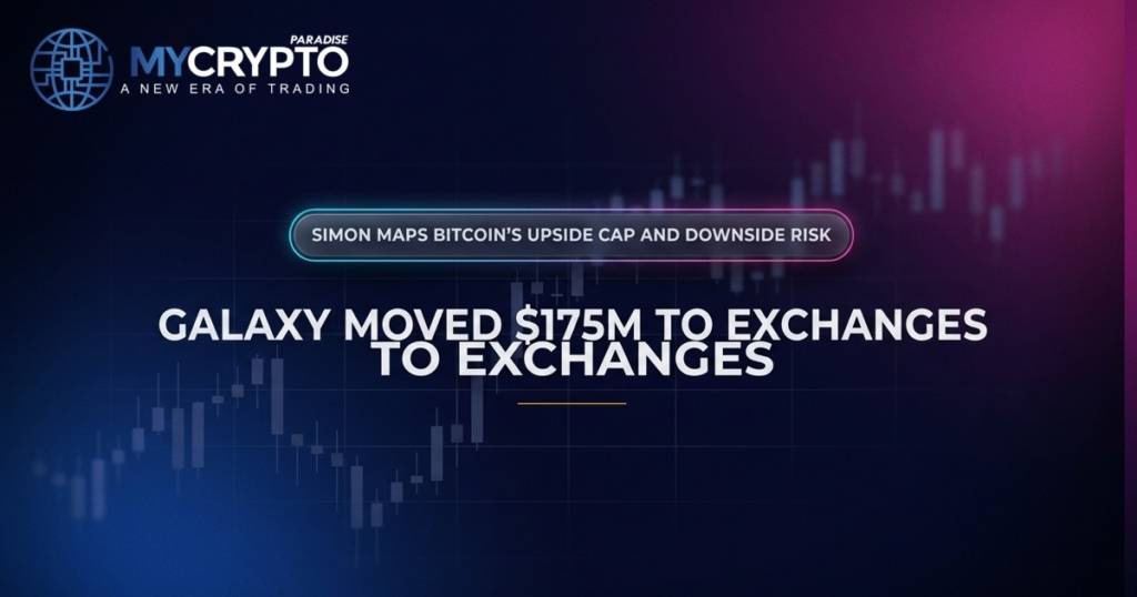 Galaxy Moved $175M To Exchanges · MyCryptoParadise