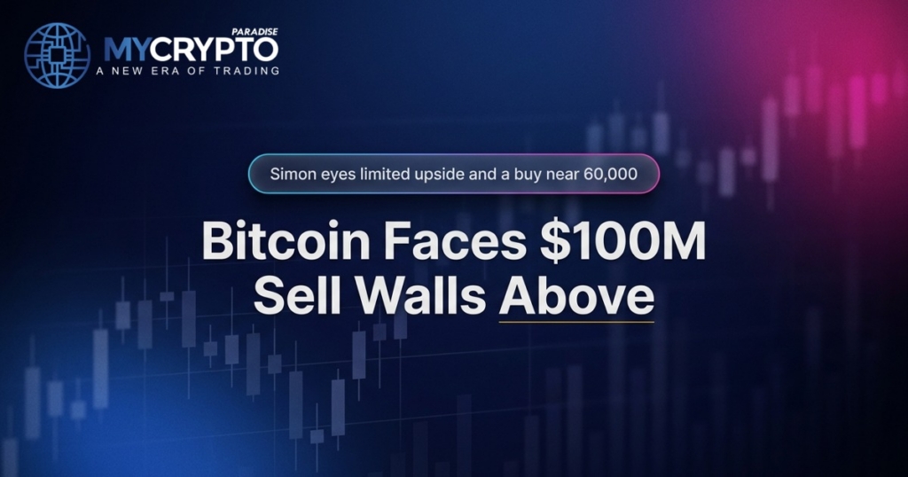 Bitcoin Faces $100M Sell Walls Above · MyCryptoParadise