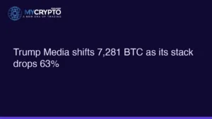 Trump Media shifts 7,281 BTC as its stack drops 63%
