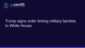 Trump signs order linking military families to White House