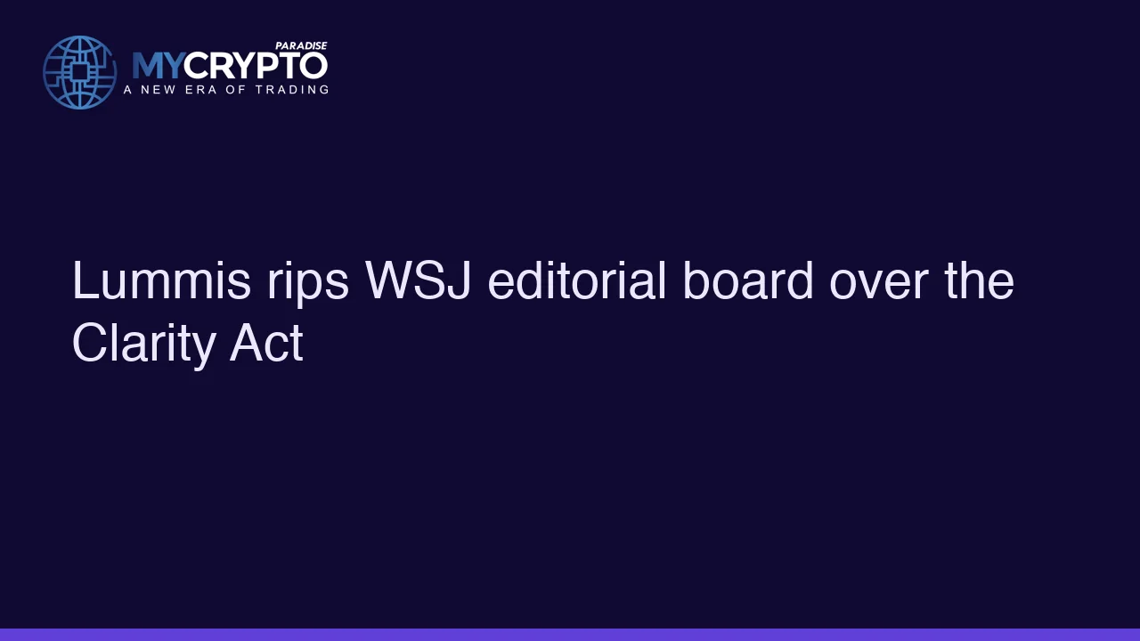 Lummis rips WSJ editorial board over the Clarity Act