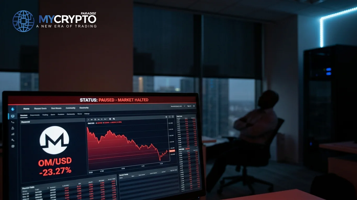 Mantra freezes all transactions as OM sinks 18 percent