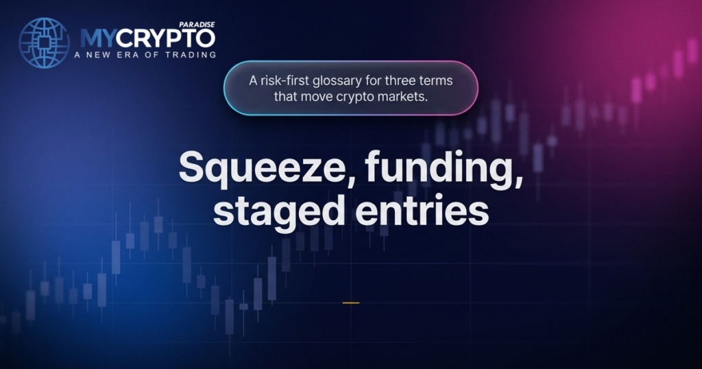 Squeeze, funding, staged entries · MyCryptoParadise