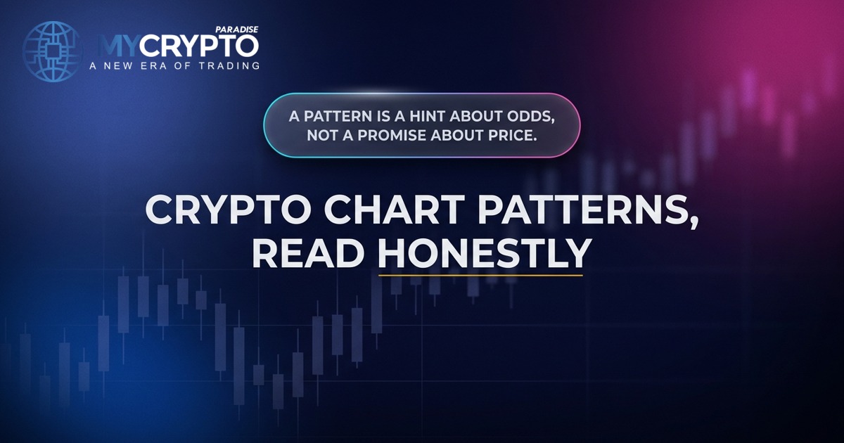 Crypto chart patterns, read honestly · MyCryptoParadise
