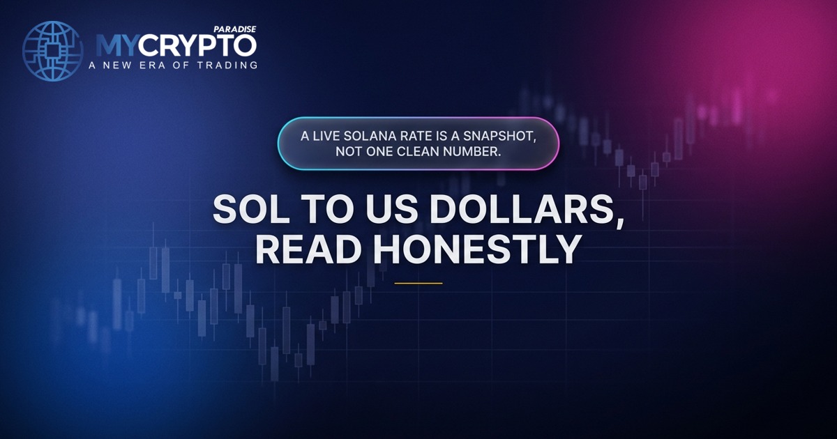 SOL to US dollars, read honestly · MyCryptoParadise