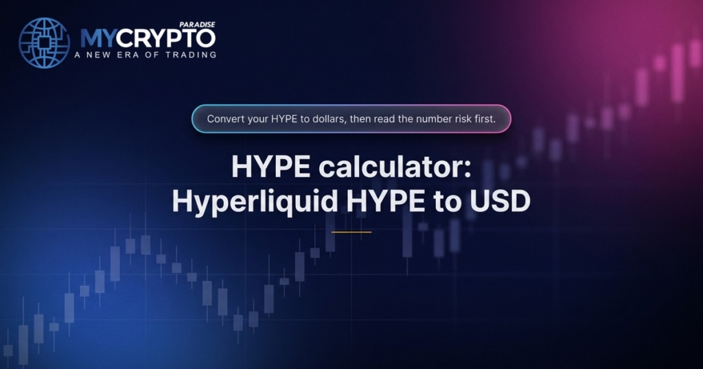 HYPE calculator: Hyperliquid HYPE to USD · MyCryptoParadise