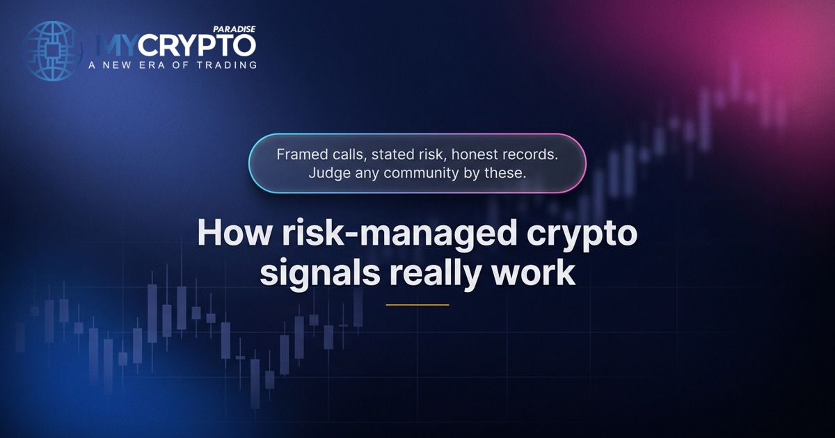 How a risk-managed crypto signals community actually works