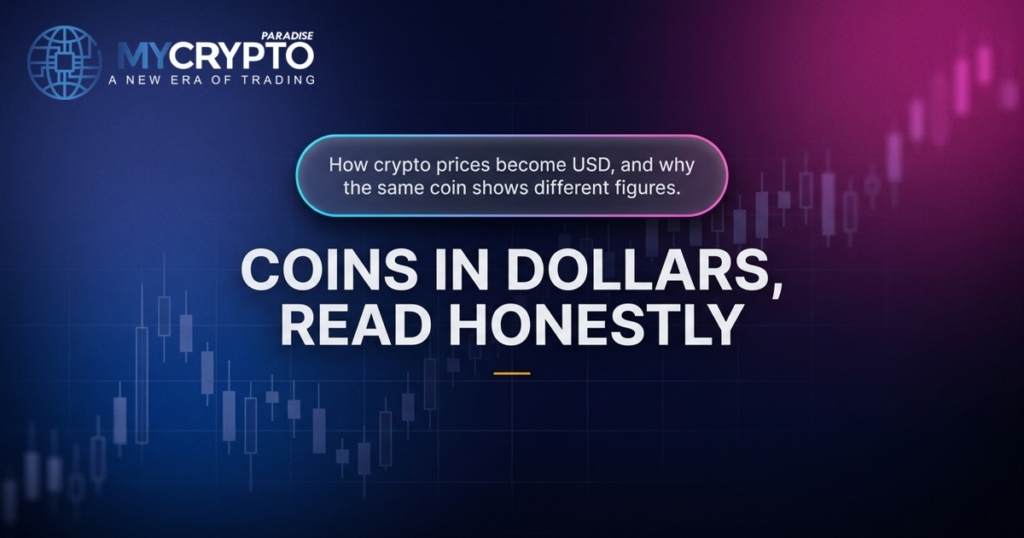 Coins in dollars, read honestly · MyCryptoParadise
