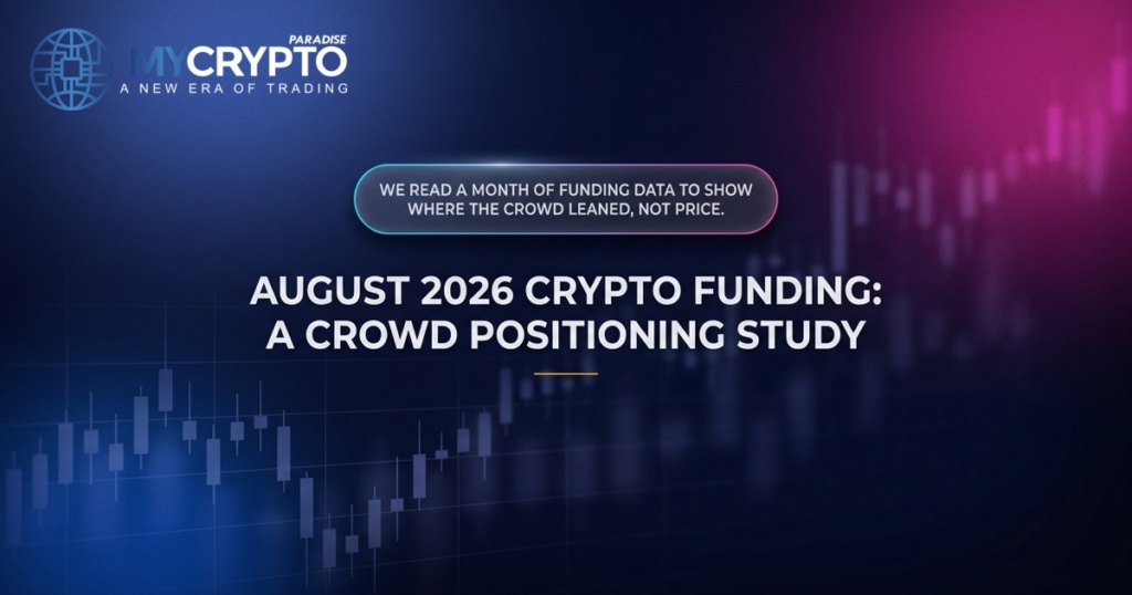 August 2026 crypto funding: a crowd positioning study · MyCryptoParadise