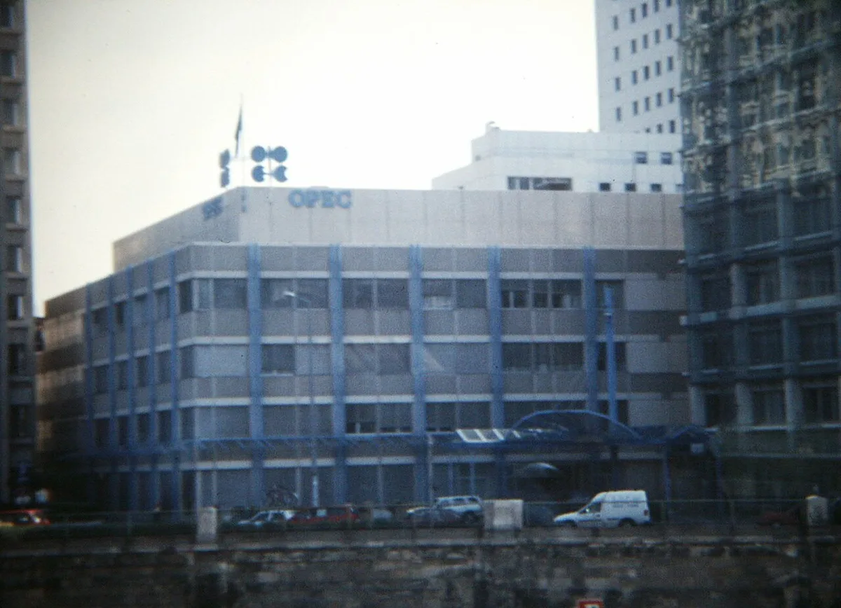Exterior of the OPEC headquarters office building in Vienna.