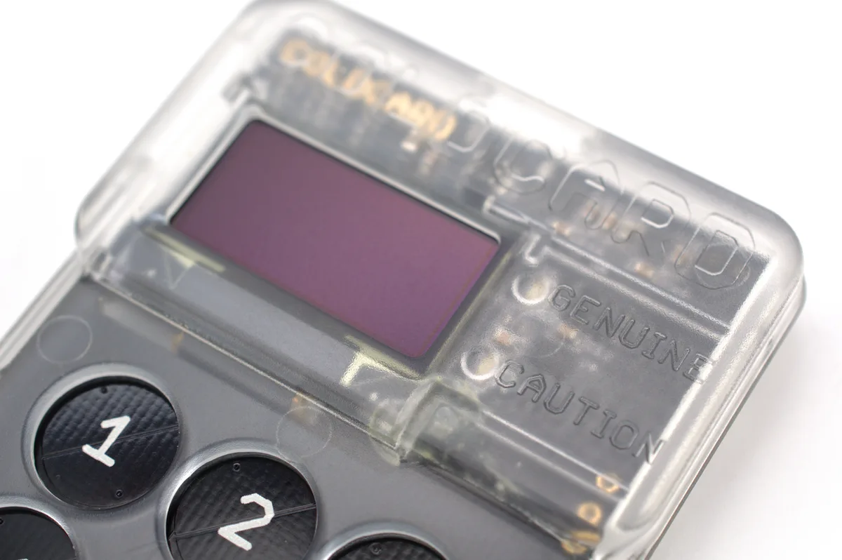 A Coinkite Coldcard hardware cryptocurrency wallet device.
