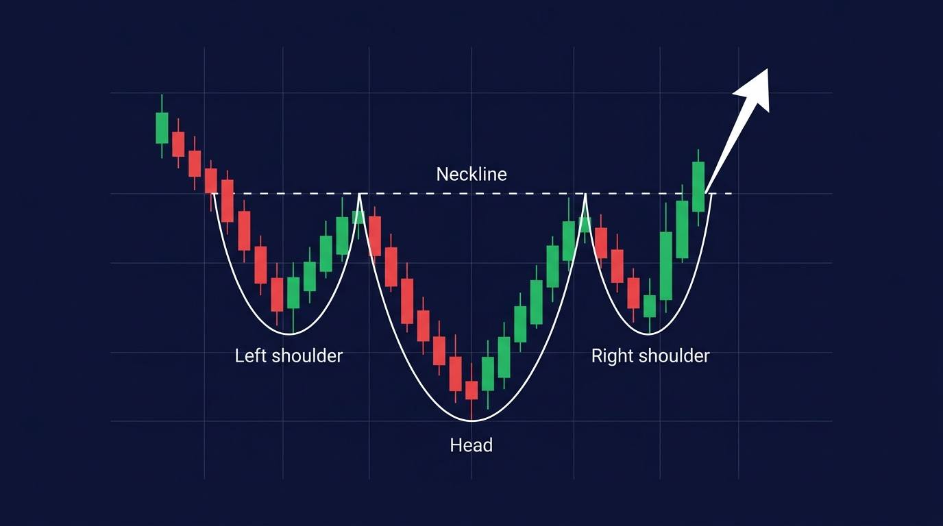 Inverse head and shoulders pattern