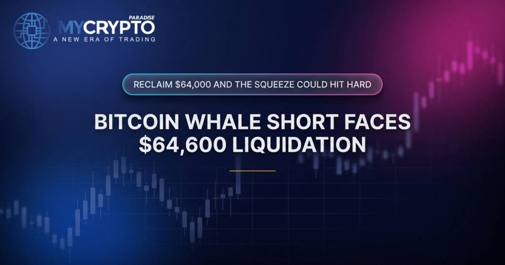 Bitcoin Whale Short Faces $64,600 Liquidation · MyCryptoParadise