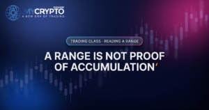 A range is not proof of accumulation · Reading a range · MyCryptoParadise. Education only, not financial advice.