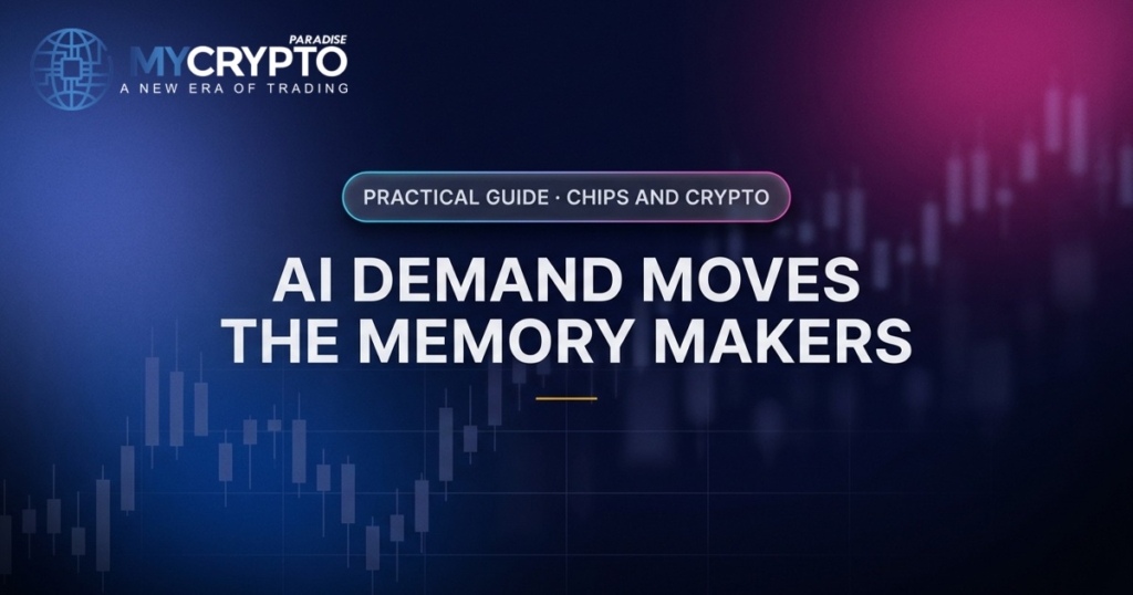 AI demand moves the memory makers · Chips and crypto · MyCryptoParadise. Education only, not financial advice.