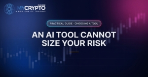 An AI tool cannot size your risk · Choosing a tool · MyCryptoParadise. Education only, not financial advice.