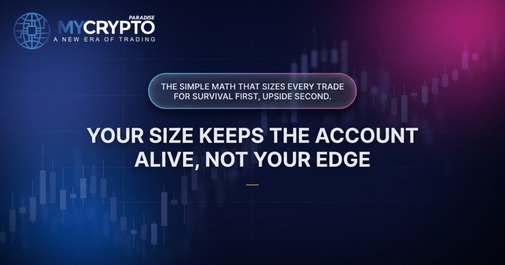 Your size keeps the account alive, not your edge · MyCryptoParadise