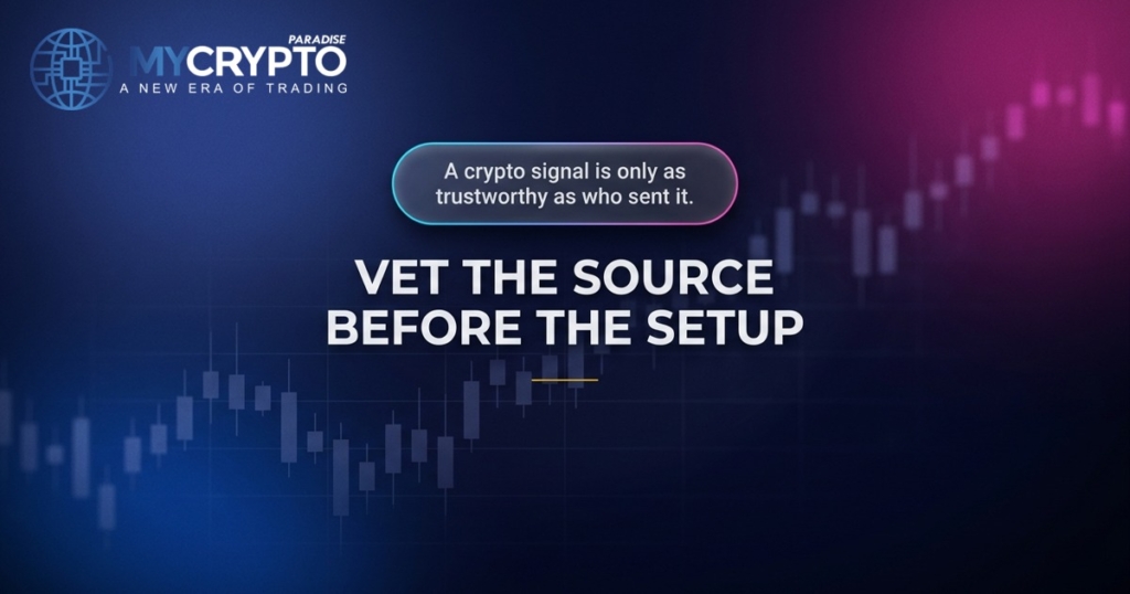 Vet the source before the setup · MyCryptoParadise