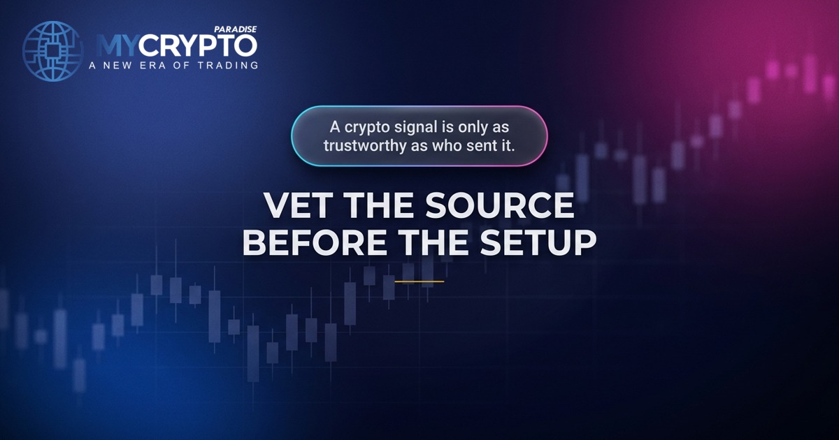 Vet the source before the setup · MyCryptoParadise