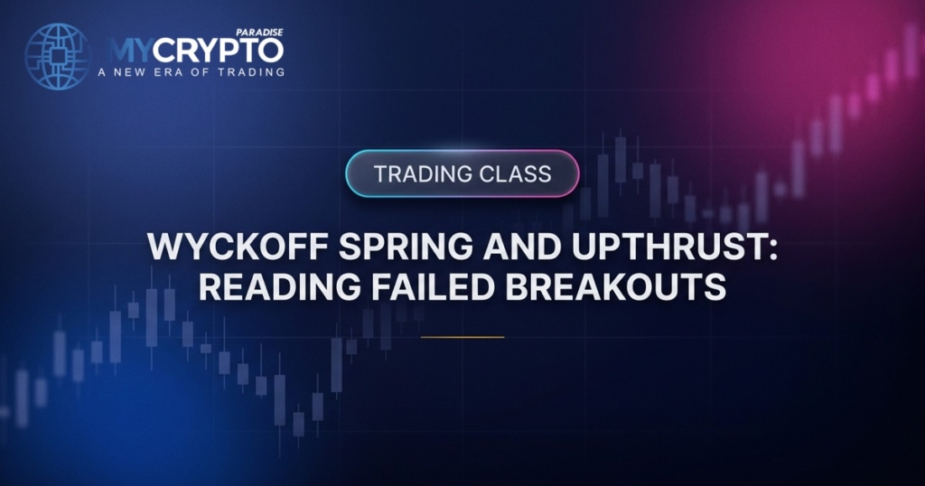 Wyckoff Spring and Upthrust: Reading Failed Breakouts · MyCryptoParadise