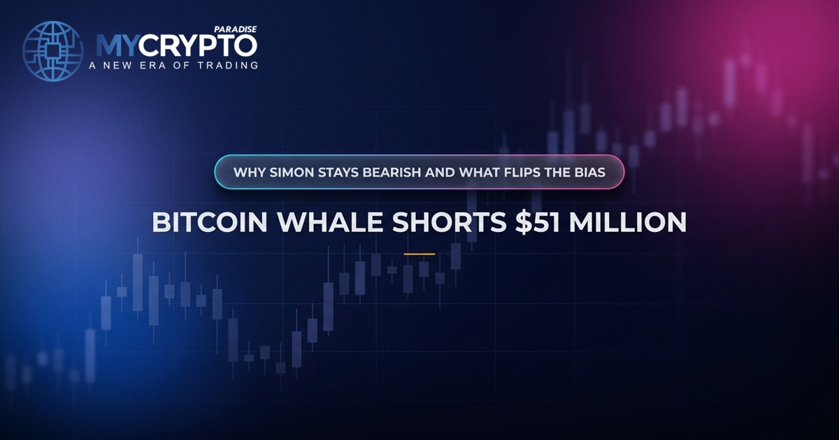 Bitcoin Whale Shorts $51M: Simon Stays Bearish