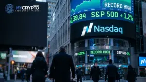Nasdaq hits record on soft jobs while crypto drifts