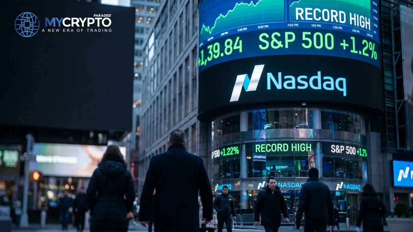 Nasdaq hits record on soft jobs while crypto drifts