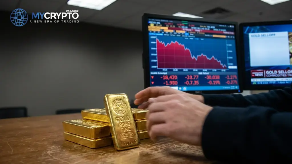 Gold sinks over 25% from its January record as yields climb